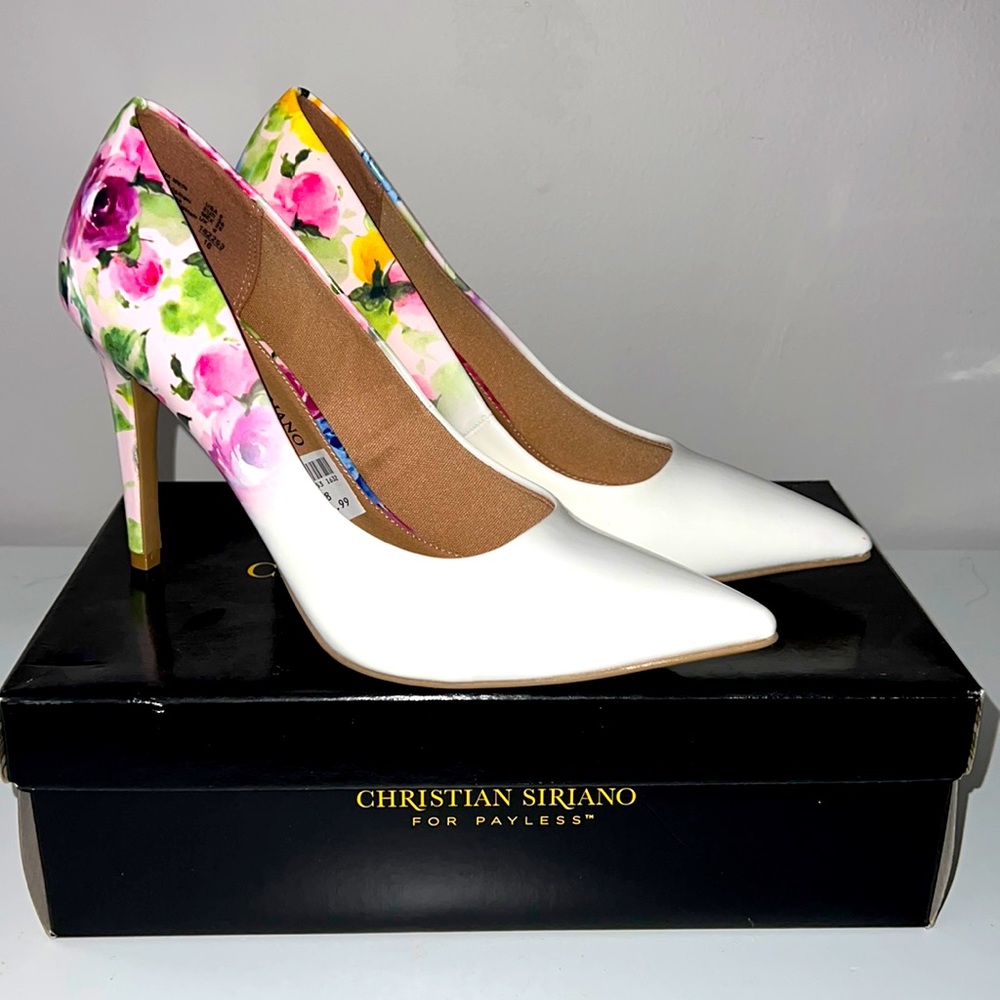 Floral Pointy heel